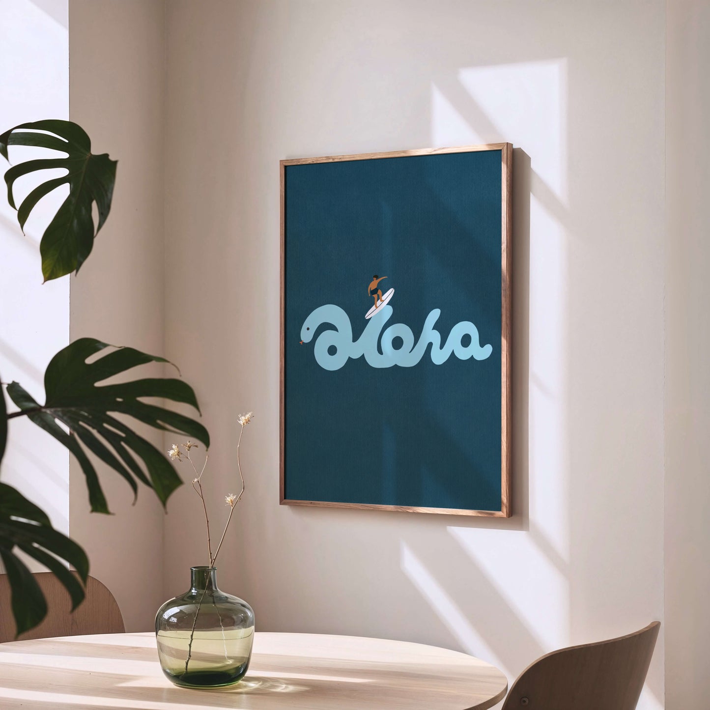 "Riding the Aloha: His Rhythm" Matted Print – Inspired by Hawaii