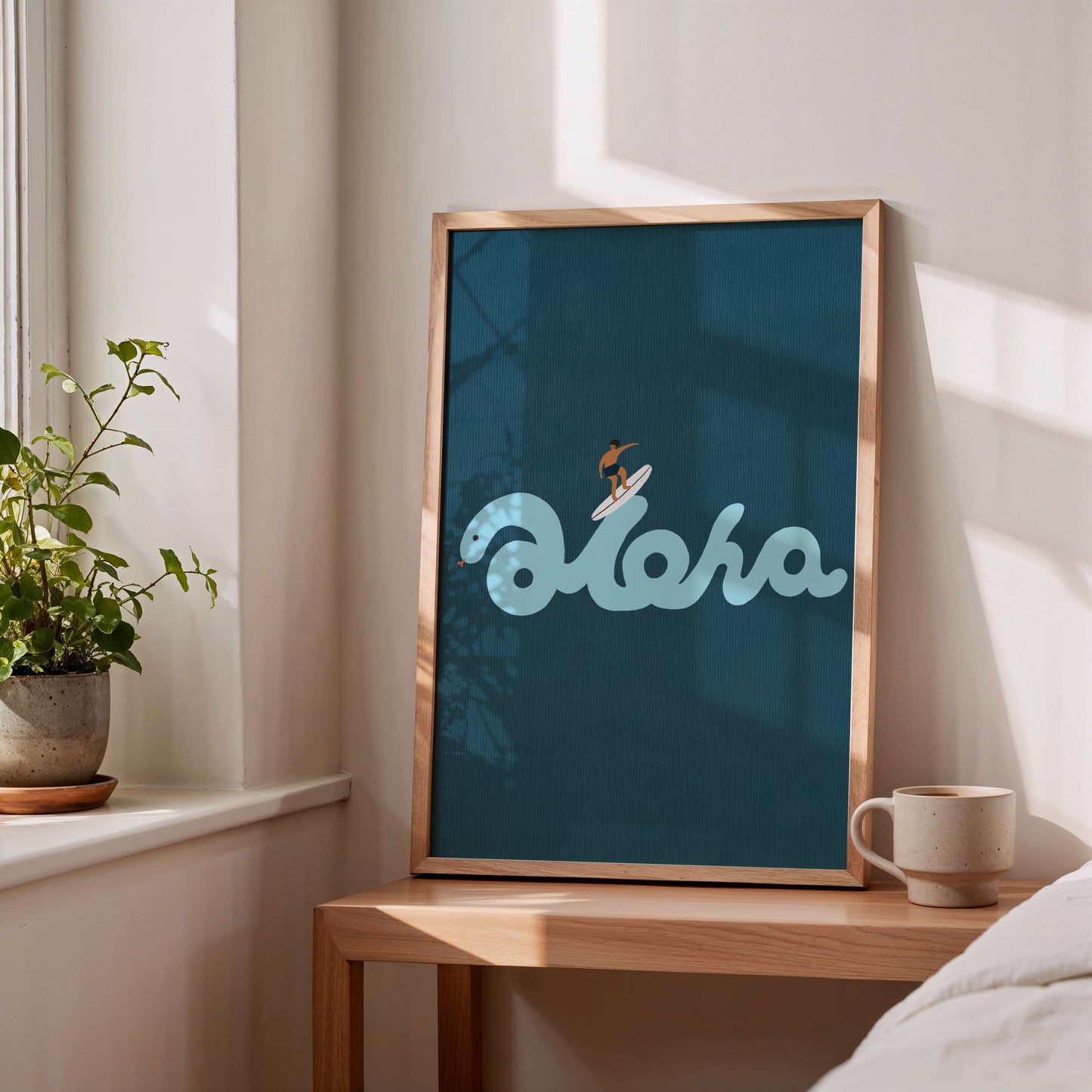 "Riding the Aloha: His Rhythm" Matted Print – Inspired by Hawaii