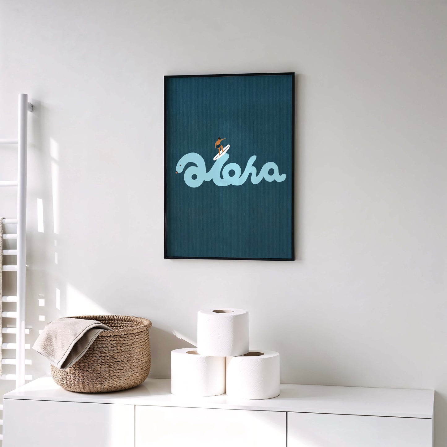 "Riding the Aloha: His Rhythm" Matted Print – Inspired by Hawaii