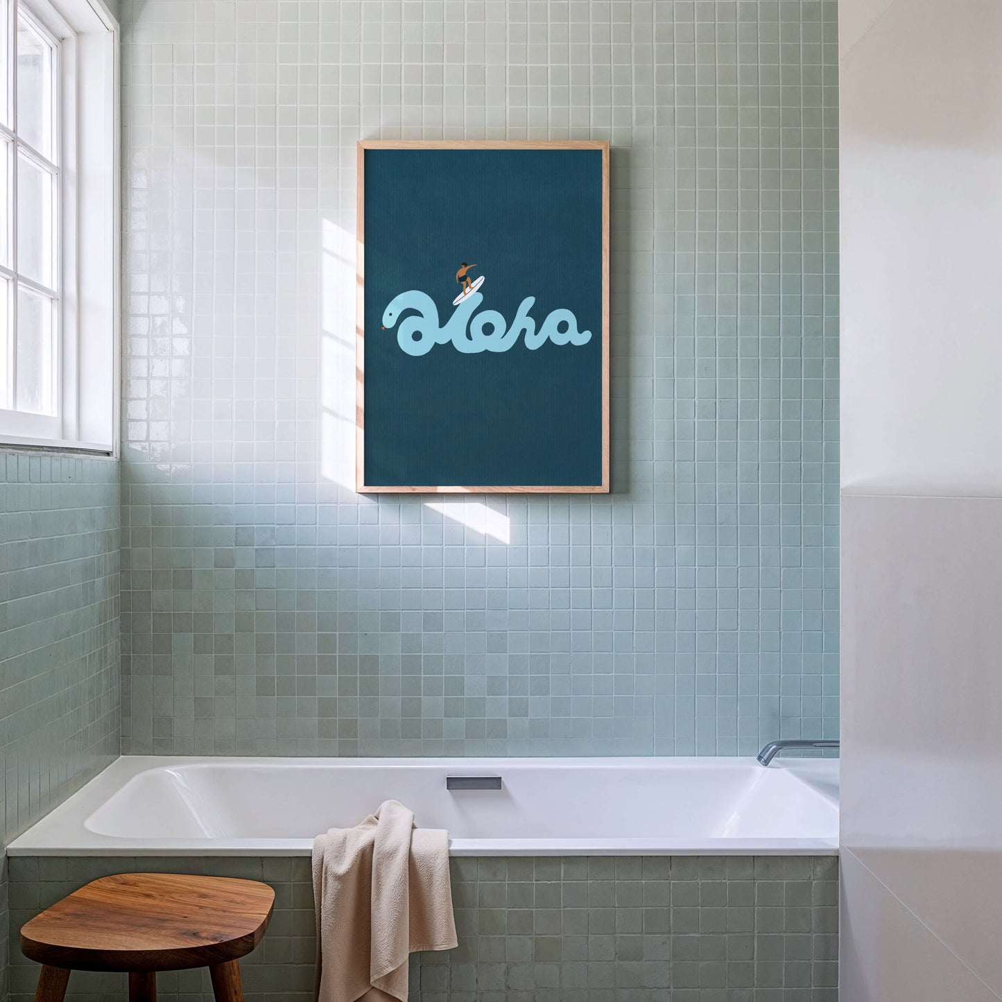 "Riding the Aloha: His Rhythm" Matted Print – Inspired by Hawaii