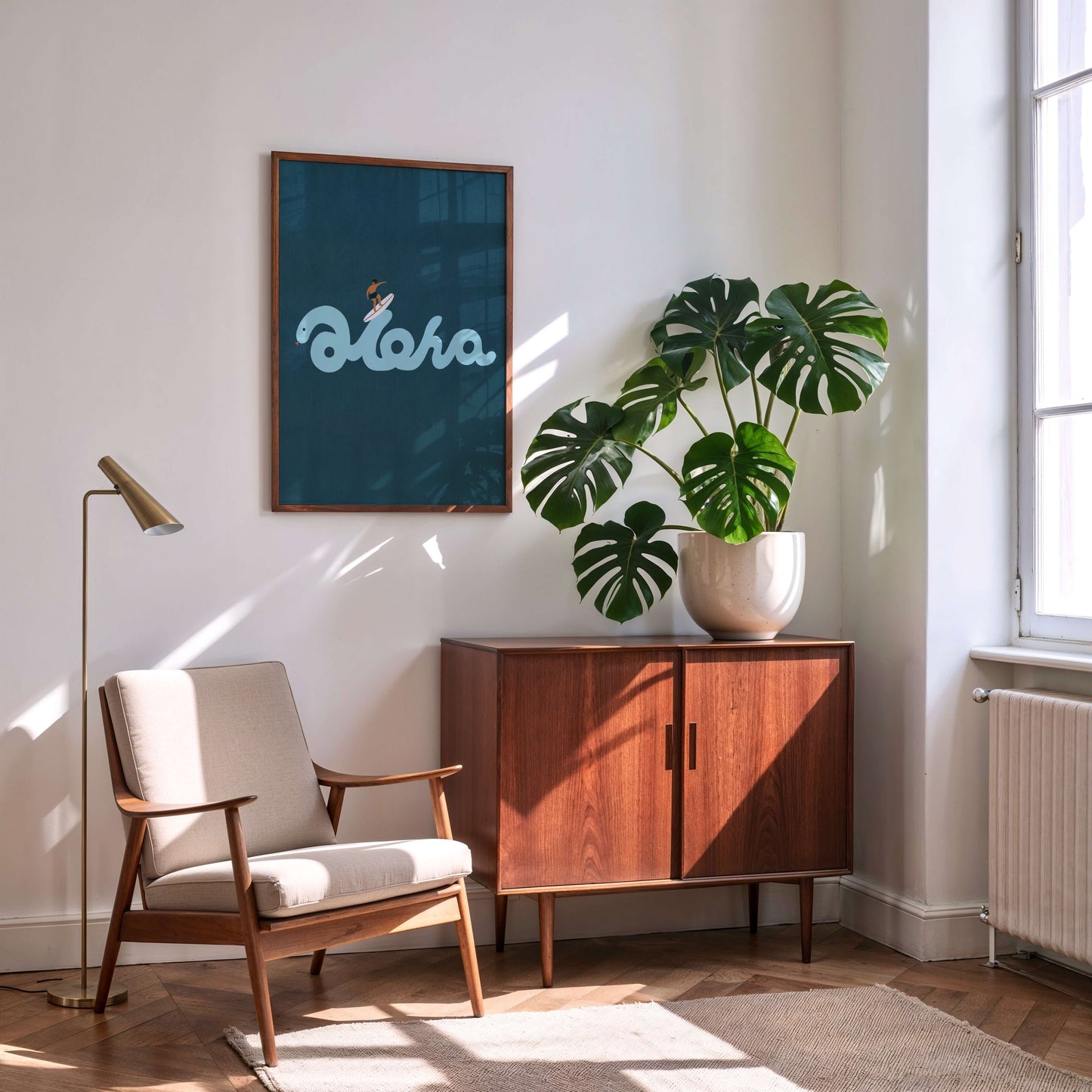 "Riding the Aloha: His Rhythm" Matted Print – Inspired by Hawaii