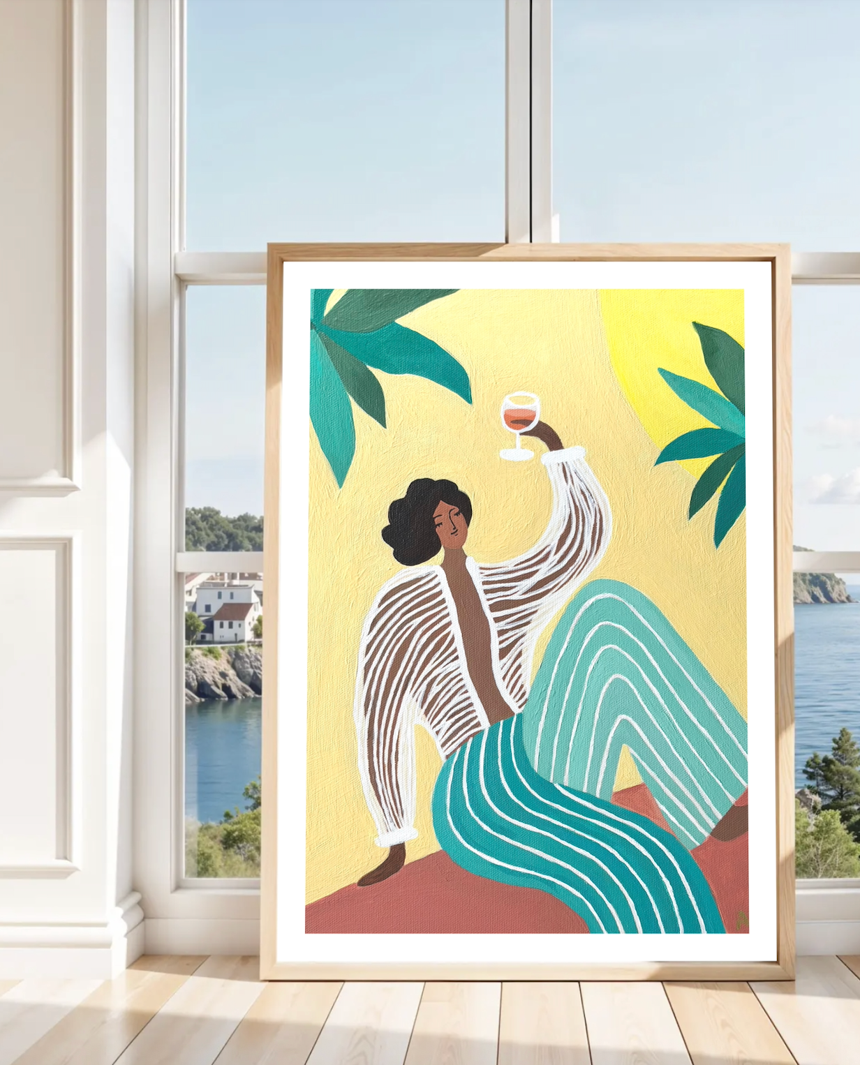 "Cheers to Chill " Matted Print