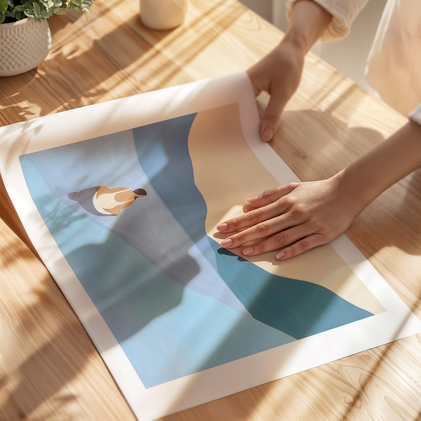 "Serene Blue" Matted Print