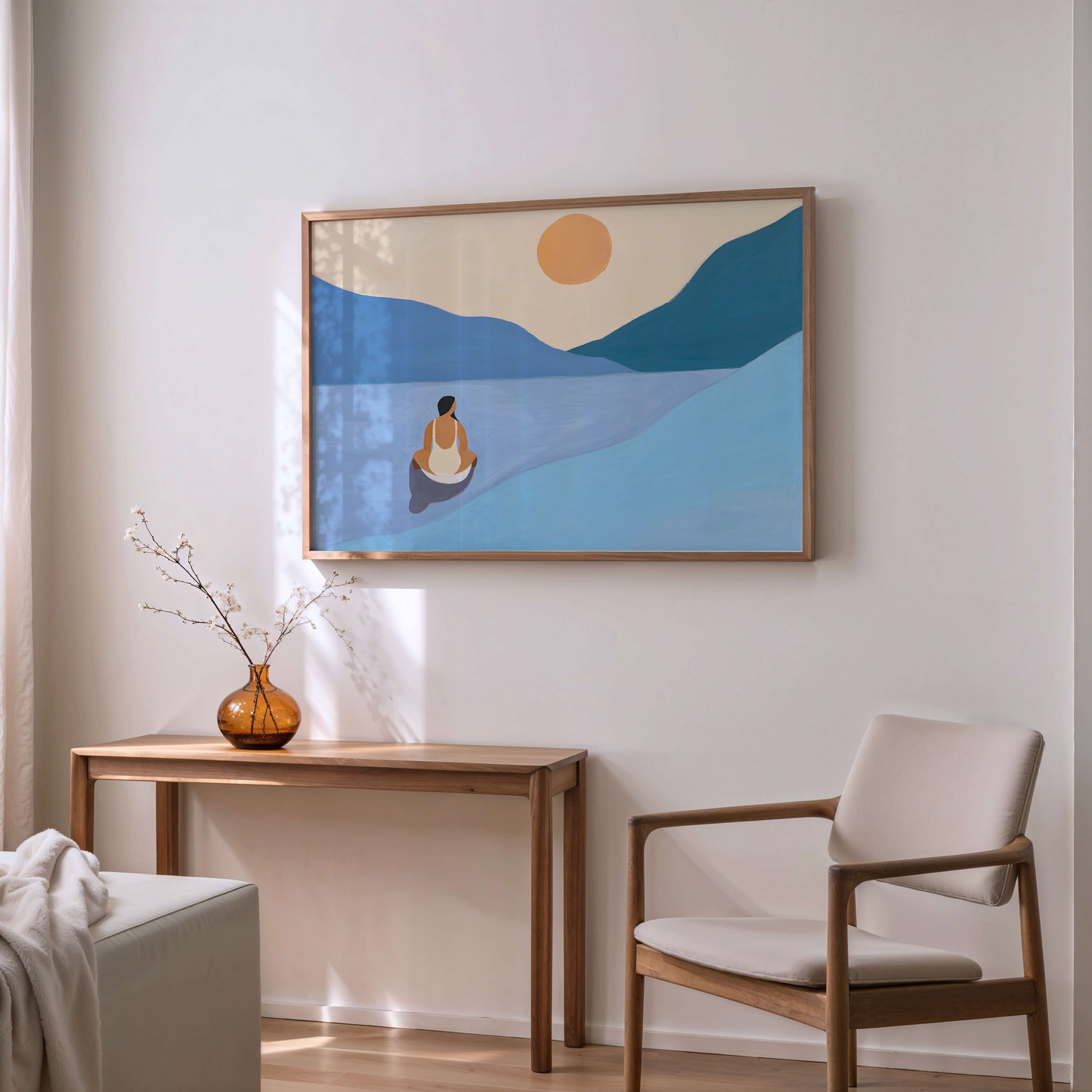 "Serene Blue" Matted Print