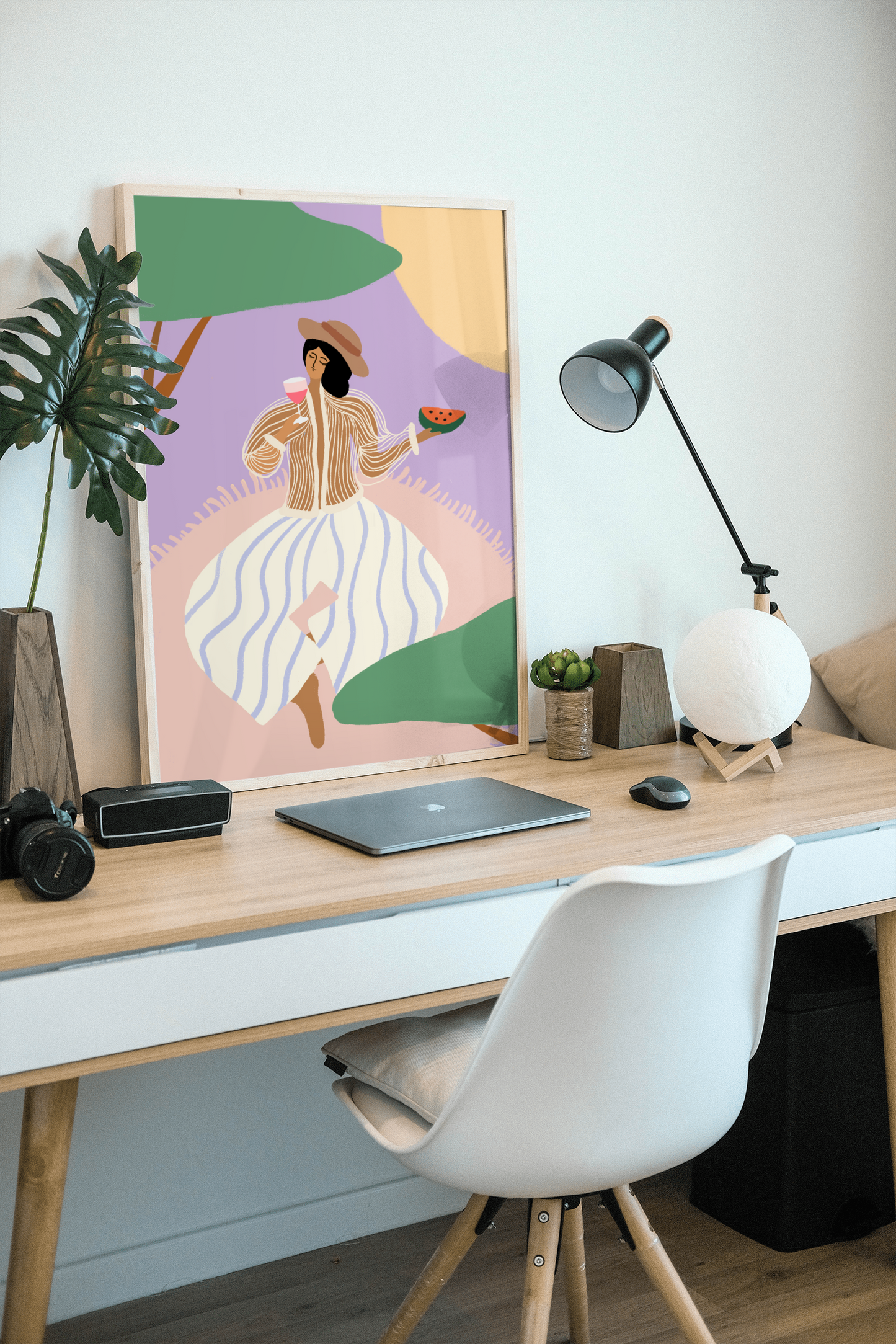 "Under the Sweet Shade" Matted Print